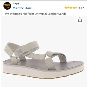 Teva - white leather midforms